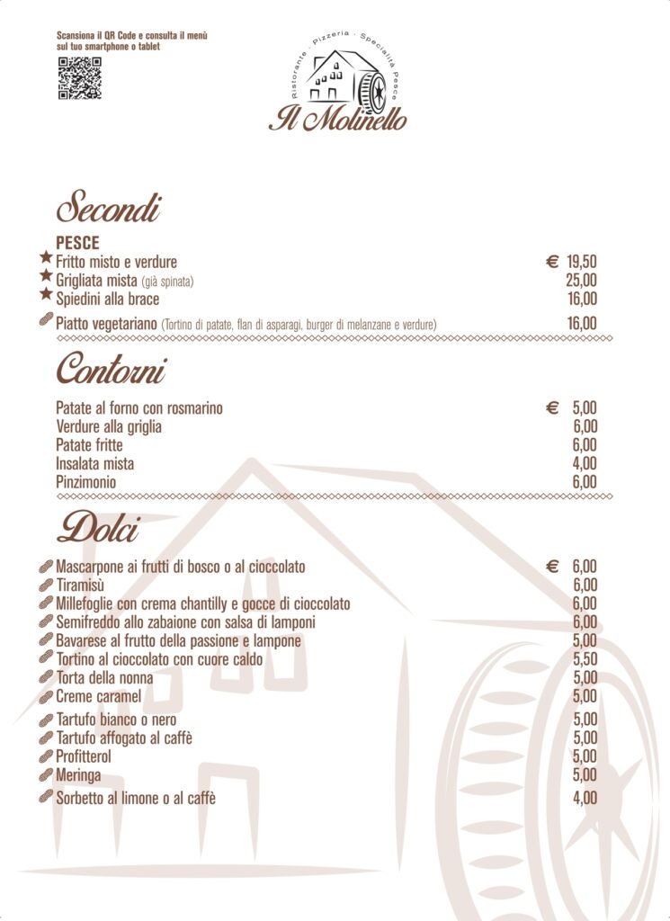 menù nuovo il molinello sec